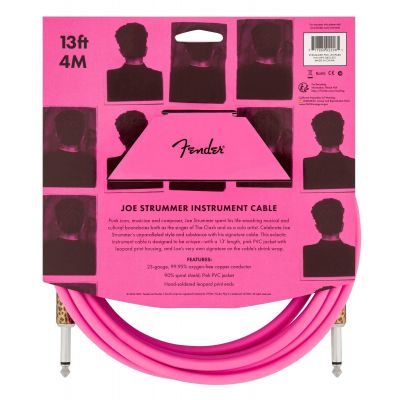 Fender 13' Inst Cbl Strummer Pnk Leopard Cable Guitarra
