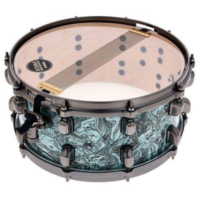 TAMA Starclassic Maple 13"x6" Snare Drum, Smoked Black Nickel Shell Hardware 2