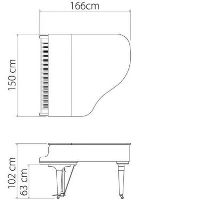 KAWAI GL-30 Negro Pulido 166cm