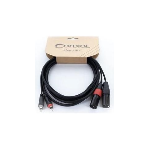 Cordial EU15MC XLR RCA Macho Dual 1,5M Cable