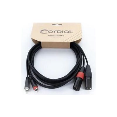 Cordial EU15MC XLR RCA Macho Dual 1,5M Cable