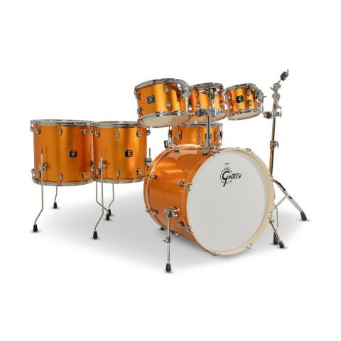 Gretsch Drum Set Energy Batería Acústica  Super Rock - Orange Sparkle