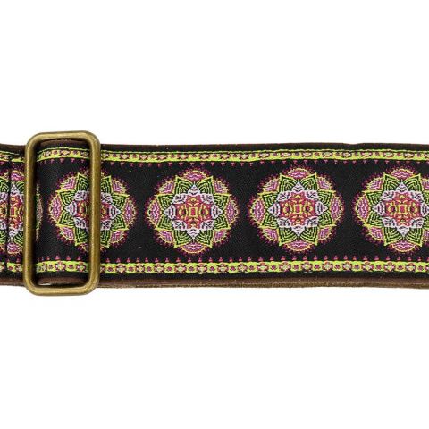 Gaucho GST-1280-9 Correa Auténtico Deluxe Tradicional 50mm Hebilla latón BK GN