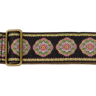 Gaucho GST-1280-9 Correa Auténtico Deluxe Tradicional 50mm Hebilla latón BK GN