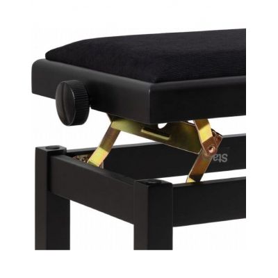 Stagg PB06G BKM VBK Banqueta piano Negra