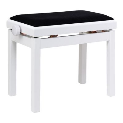 Stagg PB06G WHM VBK Banqueta de Piano Blanca   Negra