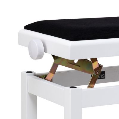 Stagg PB06G WHM VBK Banqueta de Piano Blanca   Negra