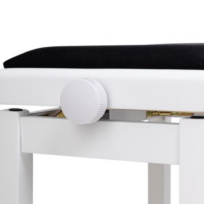 Stagg PB06G WHM VBK Banqueta de Piano Blanca   Negra