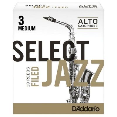 Caja 10 Cañas Saxo Alto Rico Select Jazz 3 Media Filed