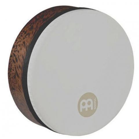 MEINL FD18T-D-TF PANDERO   PANDERETA 18' TAR FRAME DRUM, BROWN BURL, TRUE FEEL HEADED