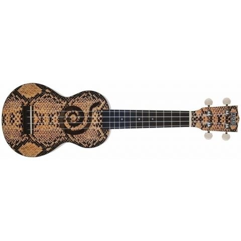 Mahalo MA1PY Art II Series Python con funda Ukelele Soprano
