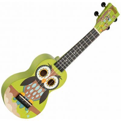 Mahalo MA1WL Art Series Owl con funda Ukelele Soprano 2
