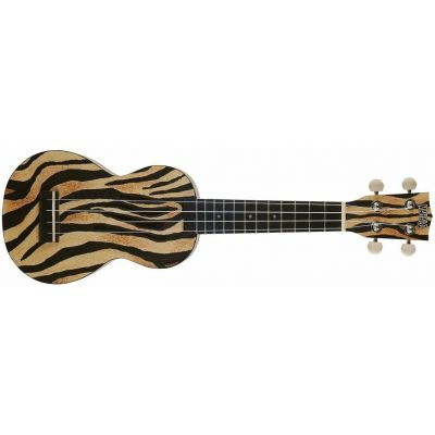 Mahalo MA1ZE Art II Series Zebra con funda Ukelele Soprano