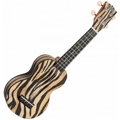 Mahalo MA1ZE Art II Series Zebra con funda Ukelele Soprano 2