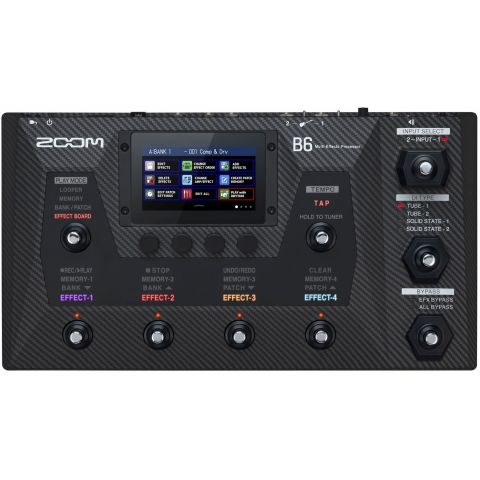 Zoom B6 Pedalera Multiefectos para Bajo