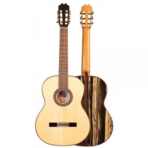 José Rincón MF7 Guitarra Flamenca Ebano Blanco y Tapa Maciza Abeto