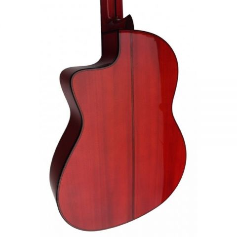Antonio De Toledo Serie Legado Modelo ATF-17BRE CUT de Cipres teñido de rojo con Cutaway y Previo Fishman