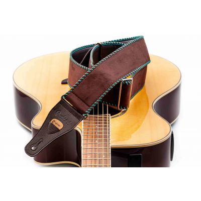 Righton YEEHAW-BR Correa de Guitarra Marrón Serie Standard Plus Vintage