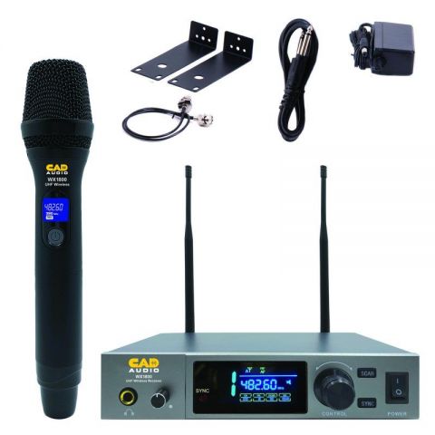 Cad Audio WX1800HH Sistema de micrófono inalámbrico de mano UHF de verdadera diversidad