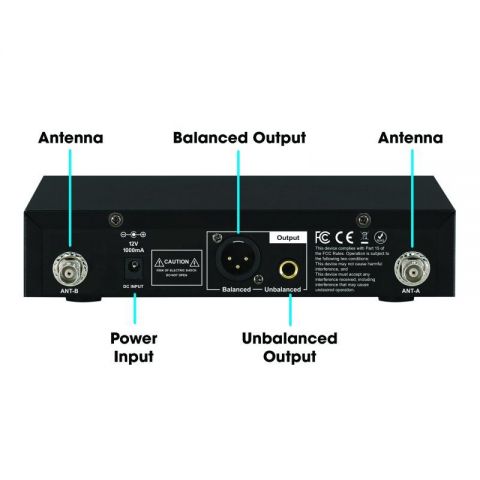 Cad Audio WX1800HH Sistema de micrófono inalámbrico de mano UHF de verdadera diversidad