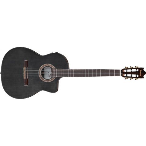Ibanez GA360TCE-TBK Guitarra clásica Transparent Black