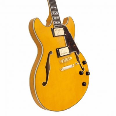 D'Angelico Deluxe DC  Amareto Burst Guitarra Eléctrica