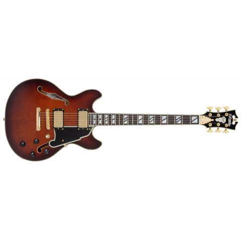 D'Angelico Excel Mini DC Amaretto Burst Guitarra Eléctrica