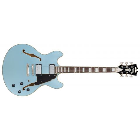 D'Angelico Premier DC Steel Blue Guitarra Eléctrica