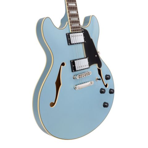 D'Angelico Premier DC Steel Blue Guitarra Eléctrica