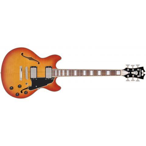 D’Angelico Premier Mini DC XT Honey Burst Guitarra Eléctrica