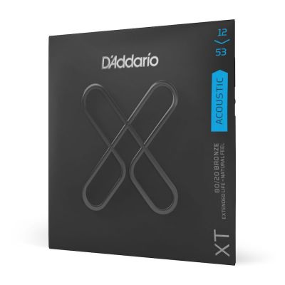 Daddario XTABR1253 80 20 XT Coated Juego Cuerdas Guitarra Acustica