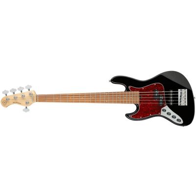 Sadowsky MetroExpress 21 Fret Hyprid PJ Morado 5 Zurdo Solid Black High Polish