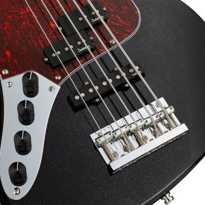Sadowsky MetroExpress 21 Fret Hyprid PJ Morado 5 Zurdo Solid Black High Polish