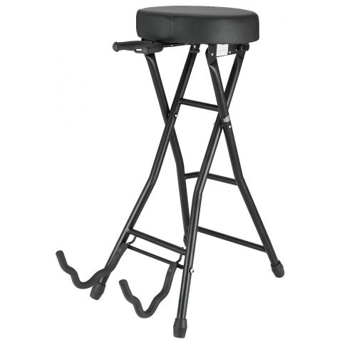 Platinum PSST3 Banqueta plegable Guitarra Con Soporte