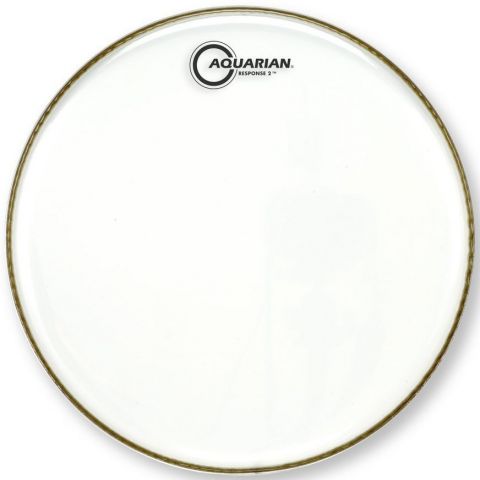 Aquarian Response 2 14" 2 Capas Transparente Parche Batería