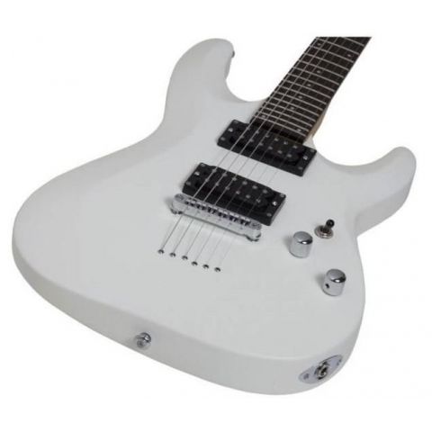 Schecter C6 Deluxe Satin White Guitarra Eléctrica