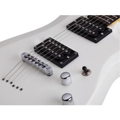 Schecter C6 Deluxe Satin White Guitarra Eléctrica