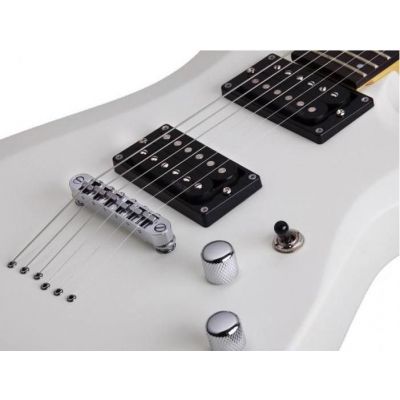Schecter C6 Deluxe Satin White Guitarra Eléctrica