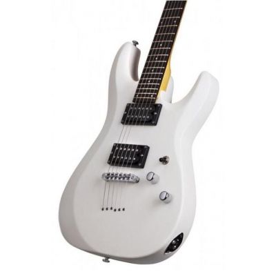 Schecter C6 Deluxe Satin White Guitarra Eléctrica