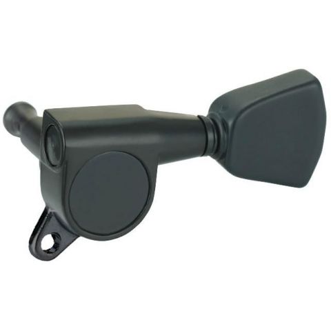 Dr Parts EMH7004BK 3R 3L Clavijero Guitarra Eléctrica Negro