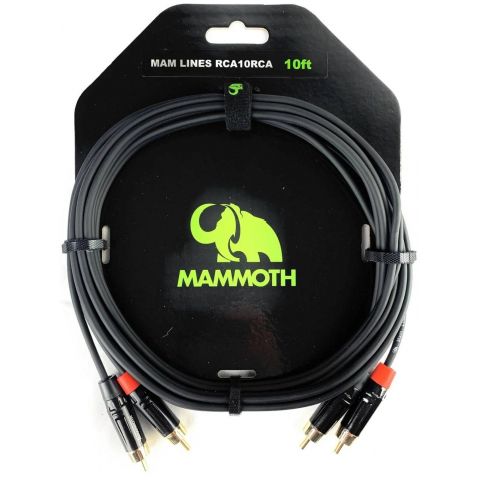 Mammoth RCA10RCA Cable Dual RCA de 3 Metros
