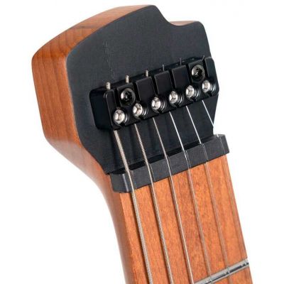 Cort SPACE G6MS SGTQ Guitarra Eléctrica Headless con funda Semi Gloss Turquoise