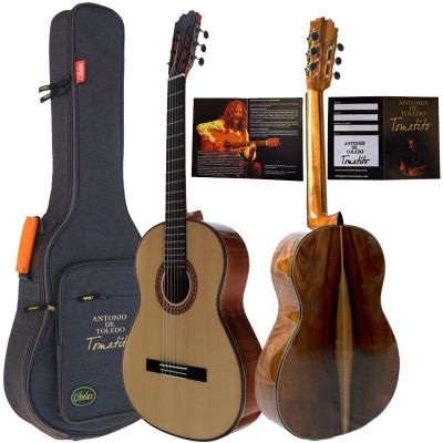 Antonio de Toledo Tomatito Andalucia de Pau Ferro tapa Torrefactada Guitarra Flamenca Negra