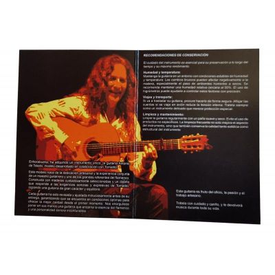 Antonio de Toledo Tomatito Andalucia de Pau Ferro tapa Torrefactada Guitarra Flamenca Negra