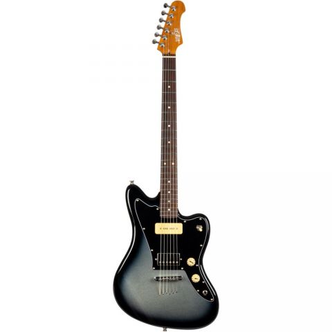 Jet JJ350 Baritone Moonburst Silver Burst Guitarra Eléctrica