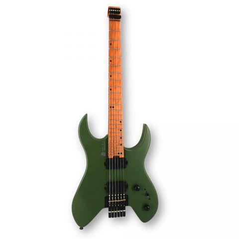 Spira S400H-MGR Headless Satin Green Guitarra Eléctrica