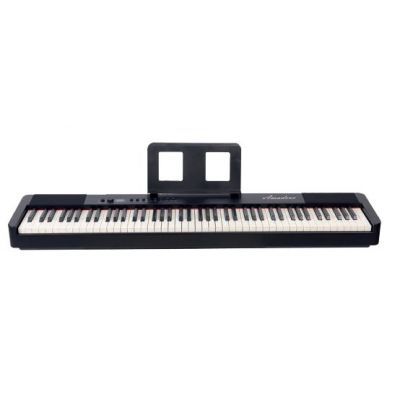 PIANO DIGITAL AMADEUS PA-10 NEGRO A BATERIA Y FUNDA