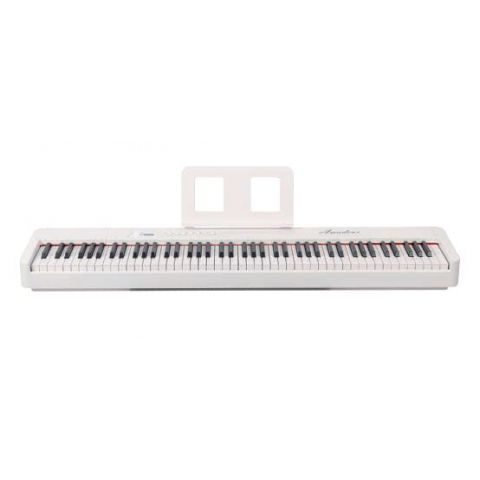 PIANO DIGITAL AMADEUS PA-10 BLANCO A BATERIA Y FUNDA