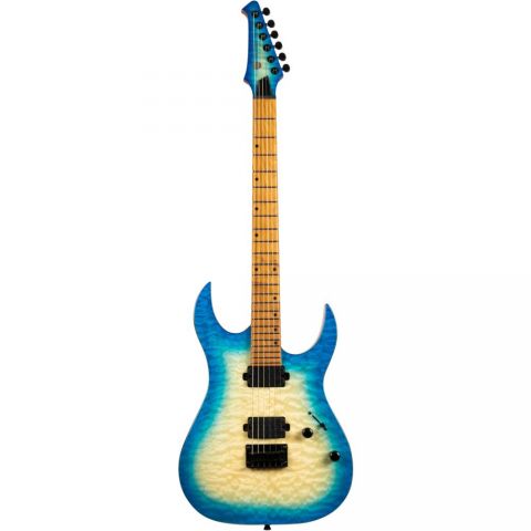 Spira S500-QAB Transparent Aqua Blue Guitarra Eléctrica