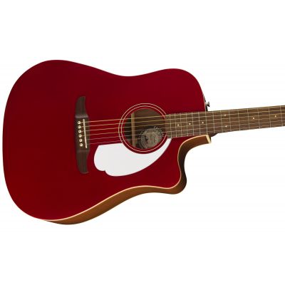 Fender Redondo Player, Walnut Fingerboard, White Pickguard, Candy Apple Red